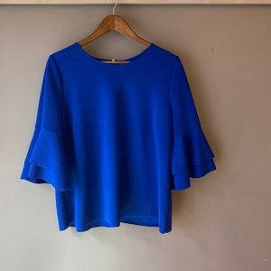 Lane Bryant Raw Hem Blouse Size 14/16